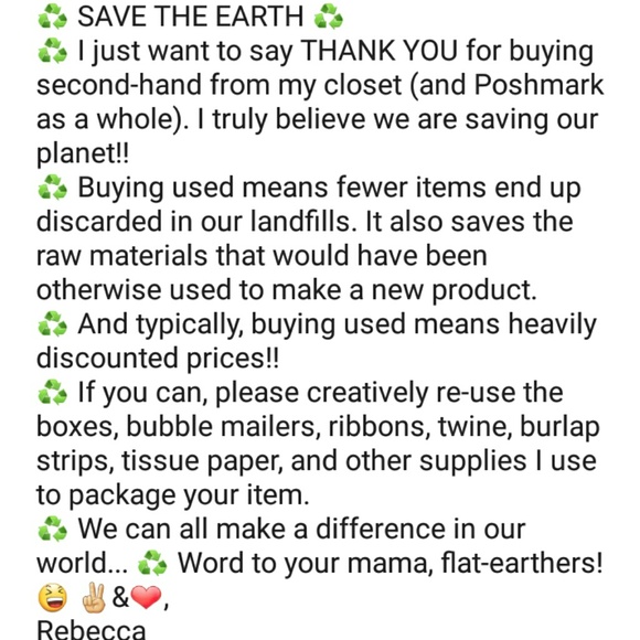 ♻ SAVE THE EARTH ♻ - Picture 2 of 2